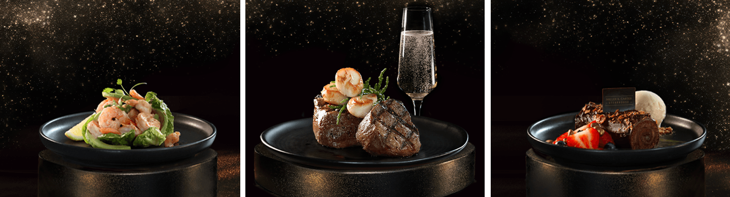 Some sample images of the selection of food on offer