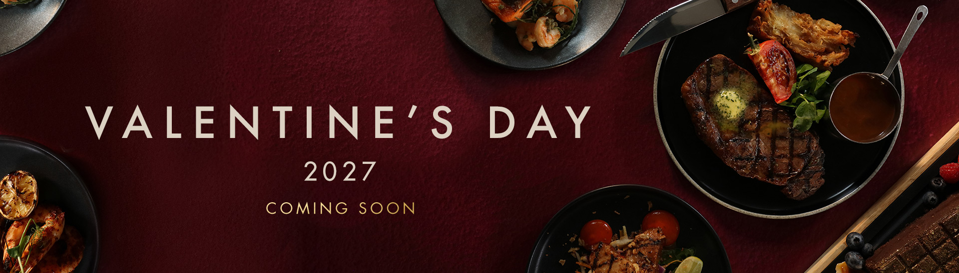Celebrate Valentine’s Day with a romantic meal for two at Miller & Carter. Enjoy our delicious Valentine’s Day set menu, perfect for sharing on this special day. 